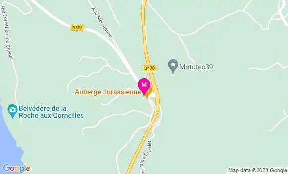 Localisation Auberge Jurassienne