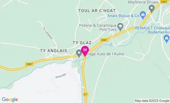 Localisation Crêperie Ty Glaz