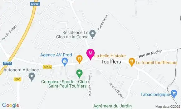 Localisation Restaurant  La Belle Histoire