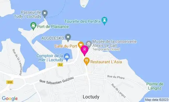 Localisation Restaurant  Gwen Ha Du
