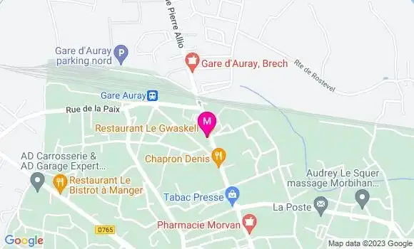 Localisation Restaurant  Le Gwaskell