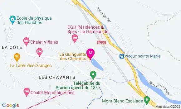 Localisation Restaurant  La Guinguette des Chavants