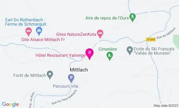 Localisation Restaurant Hôtel Valneige