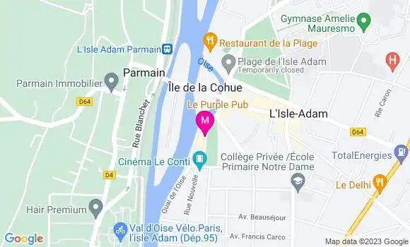 Localisation Restaurant  Mauricette