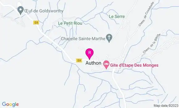 Localisation Restaurant  Le Gite des Monges