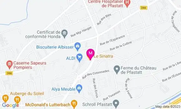Localisation Restaurant  Le Sinatra