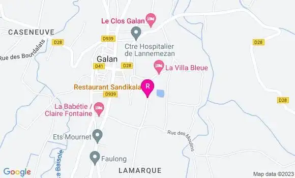 Localisation Restaurant  Sandikala