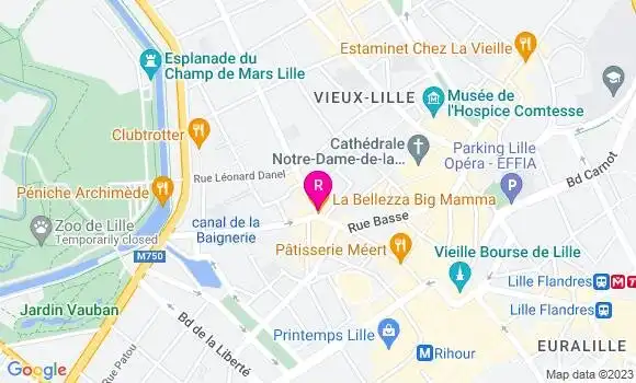 Localisation Restaurant Italien La Bellezza