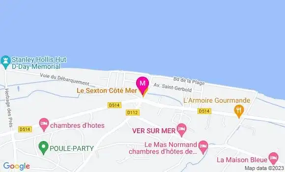 Localisation Restaurant  Le Sexton Côté Mer