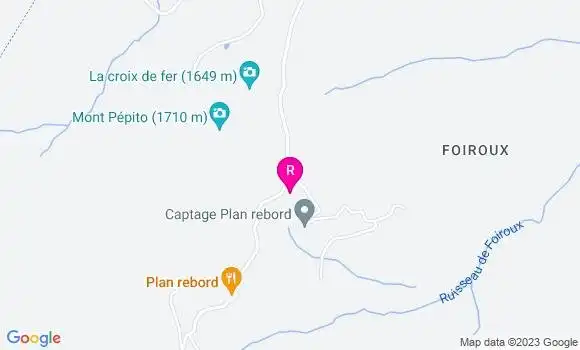 Localisation Auberge Plan Rebord