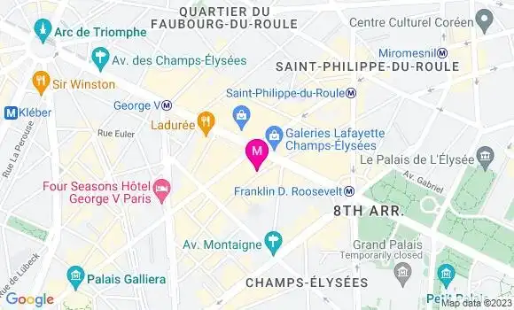 Localisation Pub Elysée
