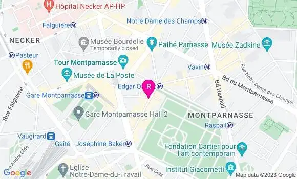 Localisation Restaurant Bar Café Gaité