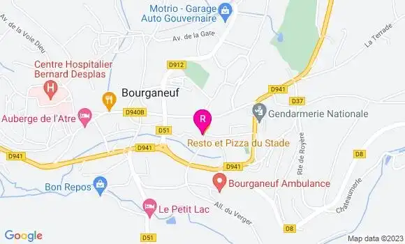 Localisation Restaurant  Resto et Pizza du Stade
