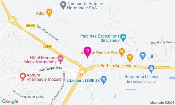 Localisation Restaurant  Buffet de Lisieux