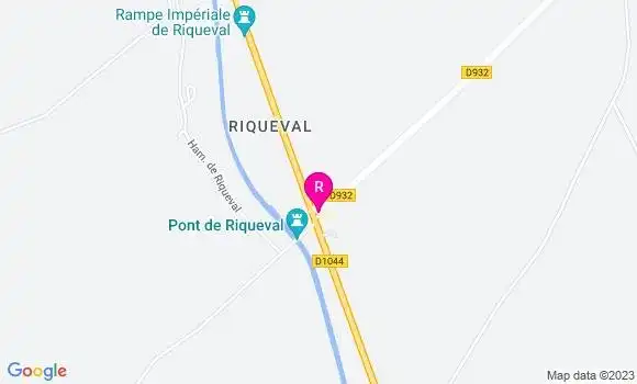 Localisation Restaurant  Le Riqueval