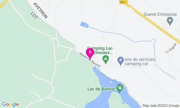 Localisation Restaurant  La Table de Bannac
