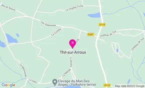 Localisation Restaurant  Aux Berges de Thil