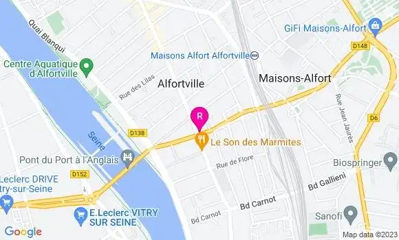 Localisation Café Aux Quatre Points Cardinaux