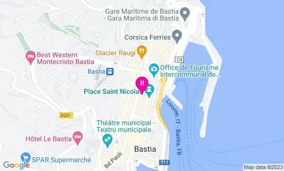 Localisation Restaurant  L