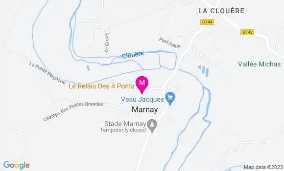 Localisation Restaurant Bar Le Relais des 4 Ponts