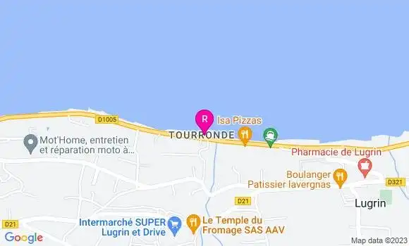 Localisation Restaurant  Les Reflets du Lac