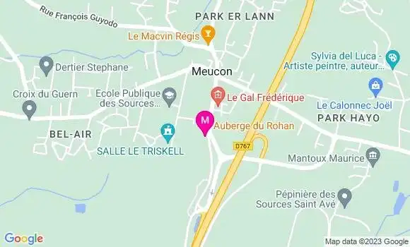 Localisation Auberge du Rohan