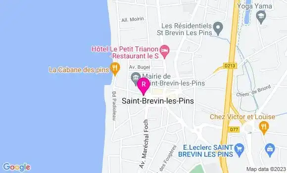 Localisation Crêperie Le Chalut