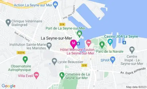 Localisation Restaurant  Le Café des Arts