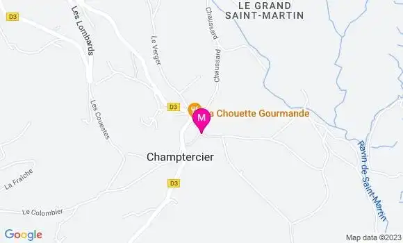 Localisation Restaurant  La Chouette Gourmande