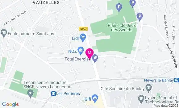 Localisation Restaurant  La Nouvelle Table