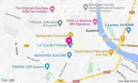 Localisation Restaurant  Le Biarritz