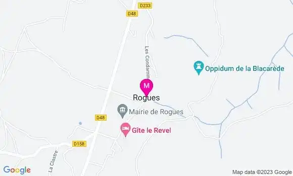 Localisation Auberge des Gorges de la Vis