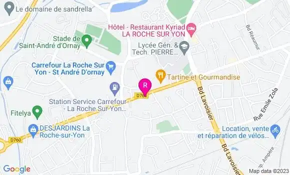 Localisation Restaurant  Les Reflets