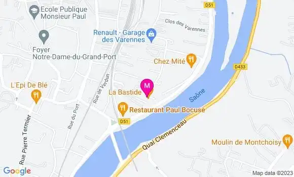 Localisation Restaurant  La Bastide
