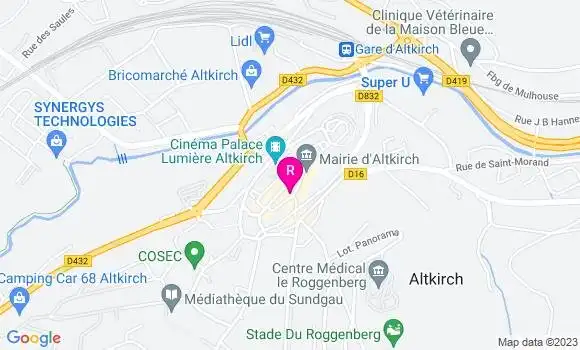 Localisation Restaurant  Le Pic Vert