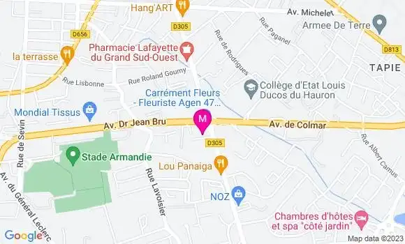 Localisation Restaurant  Tante Poulette