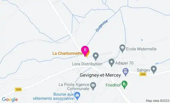 Localisation Restaurant  La Charbonnette