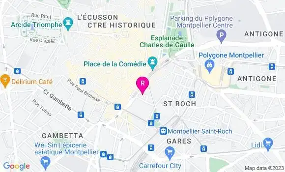 Localisation Pub La Chistera