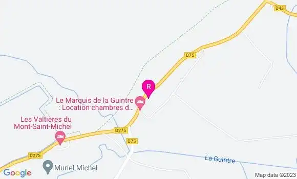 Localisation Restaurant  Le Marquis de la Guintre