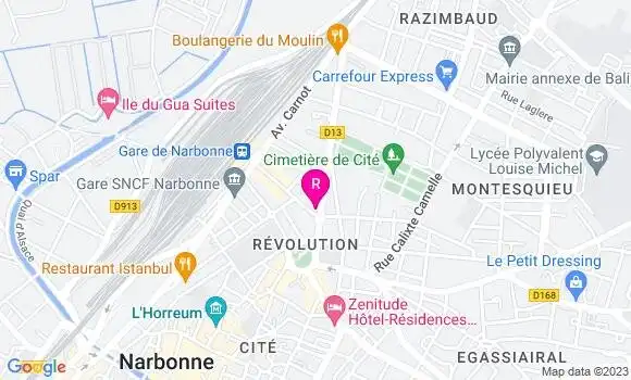 Localisation Brasserie du Capitole