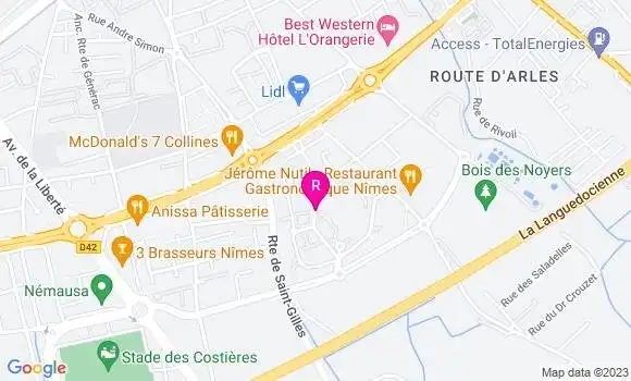 Localisation Restaurant  Georges B