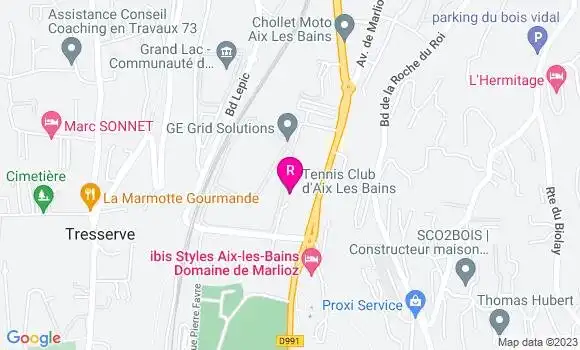 Localisation Restaurant Cote Court