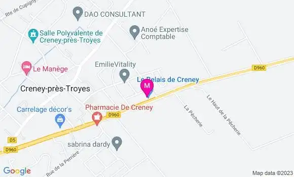 Localisation Restaurant  Le Relais de Creney