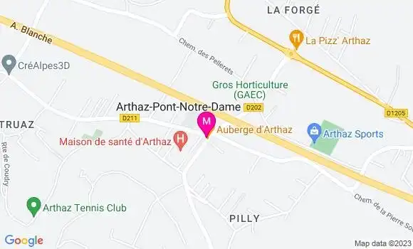 Localisation Auberge d