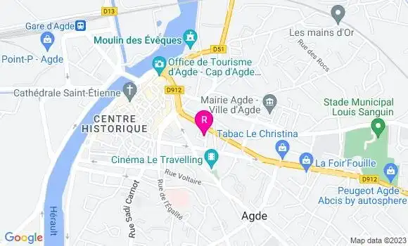 Localisation Restaurant  L