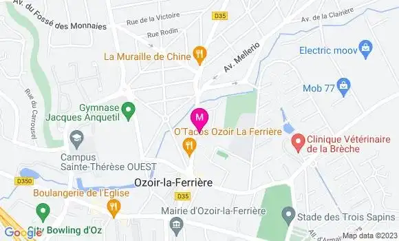 Localisation Pizzeria La Gondole