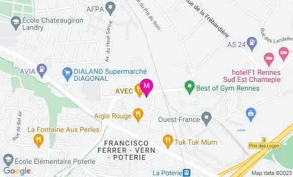 Localisation Restaurant  Avec