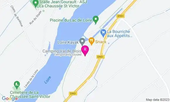 Localisation Restaurant  Le Lac de Loire