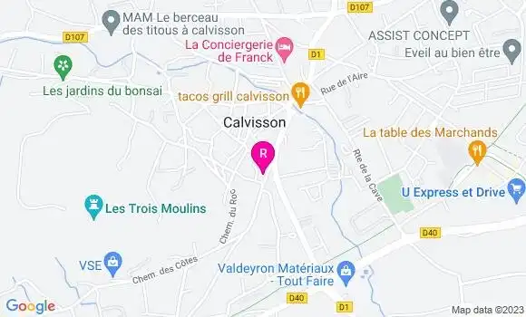 Localisation Restaurant  Le Vaunageol