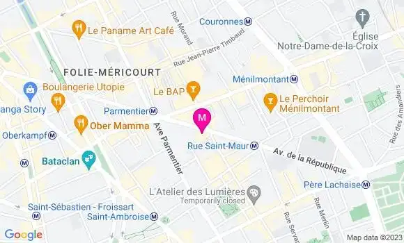 Localisation Restaurant  Les Cuivres